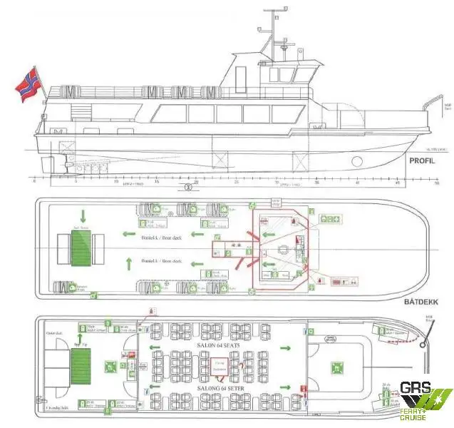 Navă de feribot de vânzare